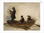 Rev. Thomas Guthrie, 1803 - 1873. Preacher and philanthropist (With his children, Patrick and Anne, fishing on Lochlee) by Sir George Harvey